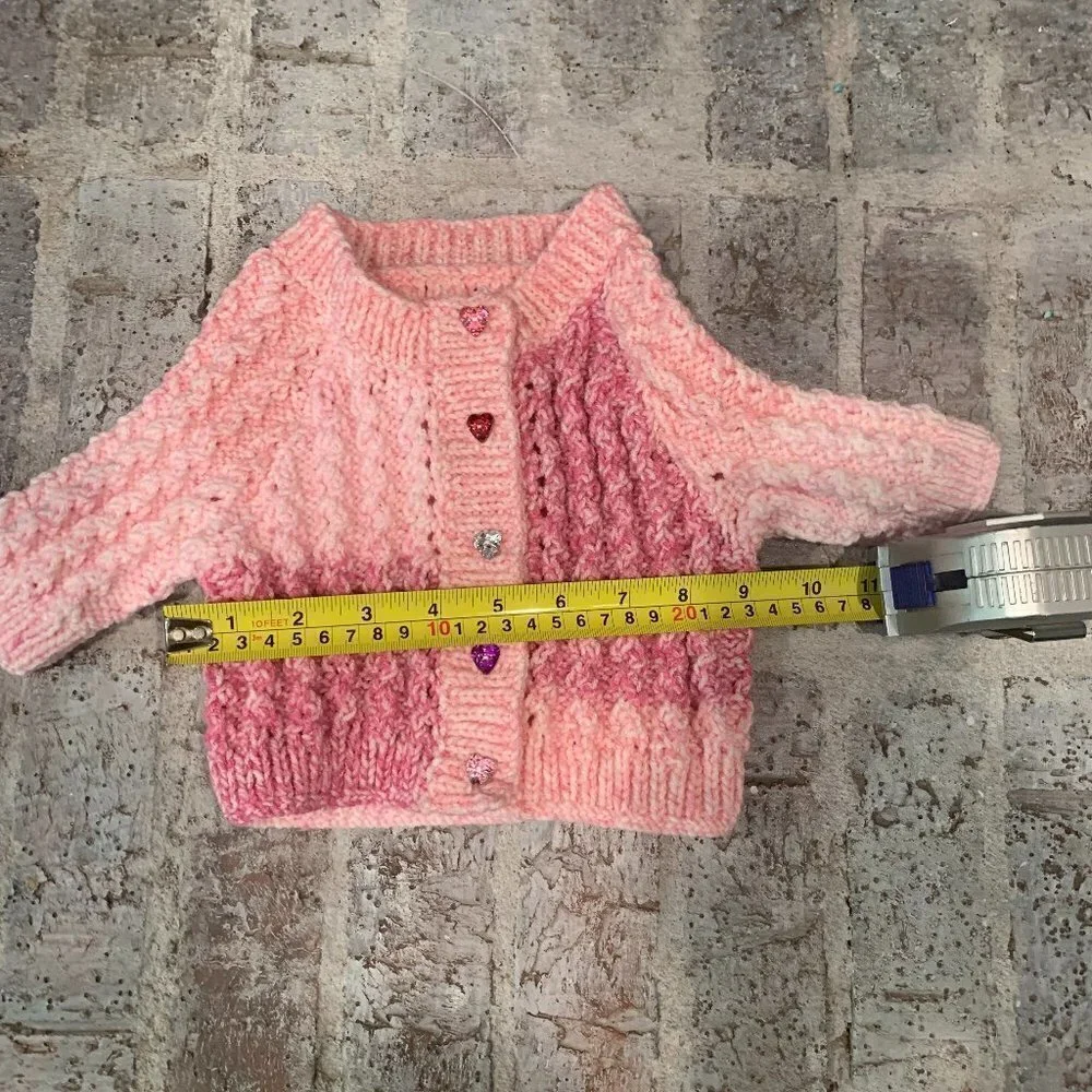 HANDMADE Newborn Wool Cardigan Jacket